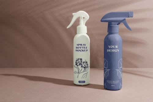 Premium PSD | Spray bottle mockup Premium PSD