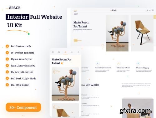 Intirior Architecture web ui kit Ui8.net