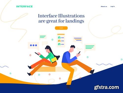 Interface Illustration Set Ui8.net