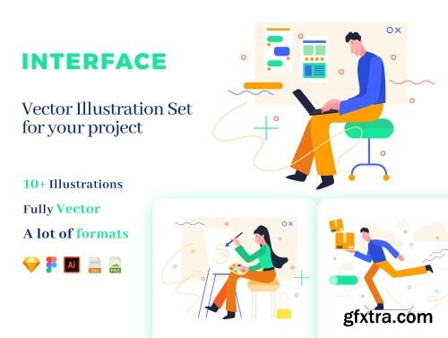 Interface Illustration Set Ui8.net