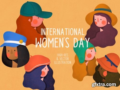 International Women\'s Day Illustration Ui8.net