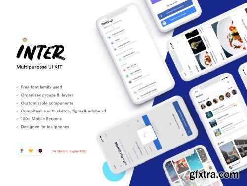 Inter | Mobile App UI Kit Ui8.net