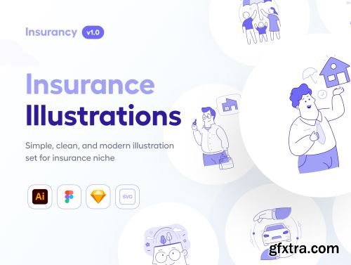 Insurancy - Insurance Illustration Set Ui8.net