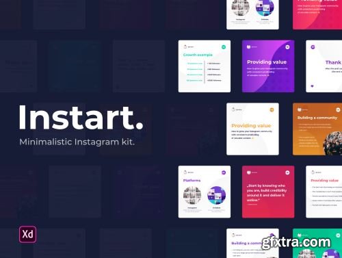 Instart | Instagram & Social Media Kit Ui8.net