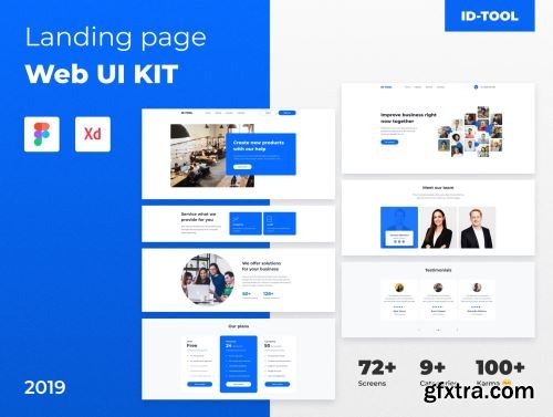 IDTOOL Landing page Web UI Kit Ui8.net