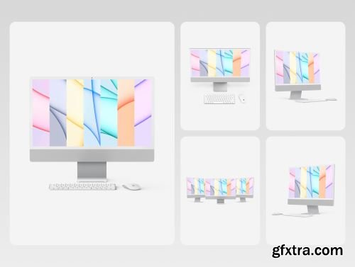 iMac 24-inch Mockups Ui8.net