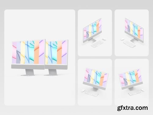 iMac 24-inch Mockups Ui8.net