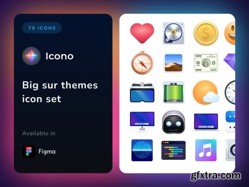 Icono Big sur themes icon set Ui8.net