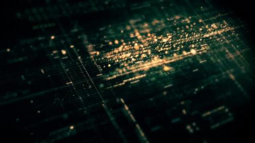 Videohive - Advanced Data Matrix Simulation Vertical Background 43 - 48118829 - 48118829