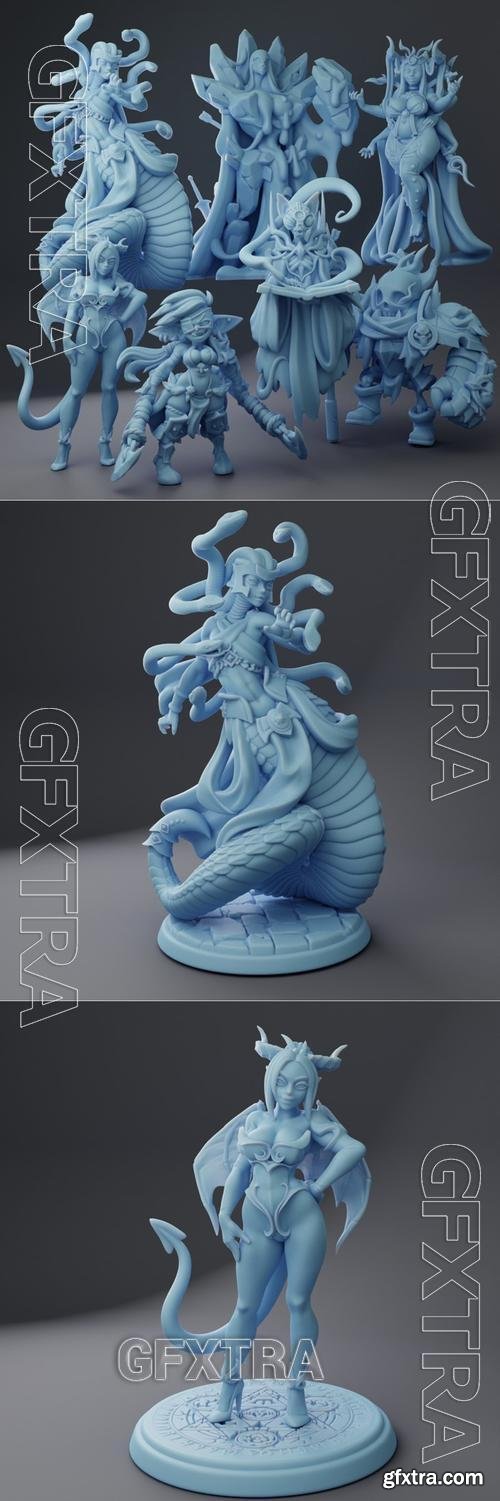 Twin Goddess Miniatures - Lvl 99 Boss Monsters October 2023 &ndash; 3D Print Model