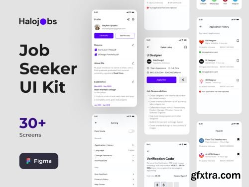 Halojobs - Jobseeker Ui Kit Ui8.net