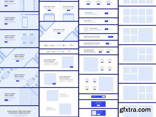 heywires - Adobe XD Wireframe Kit Ui8.net