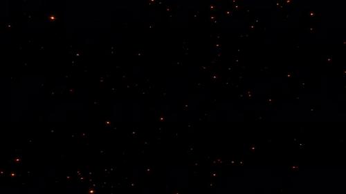 Videohive - Glow Fire Particles Seamless Loop on Alpha Channel - 48120178 - 48120178