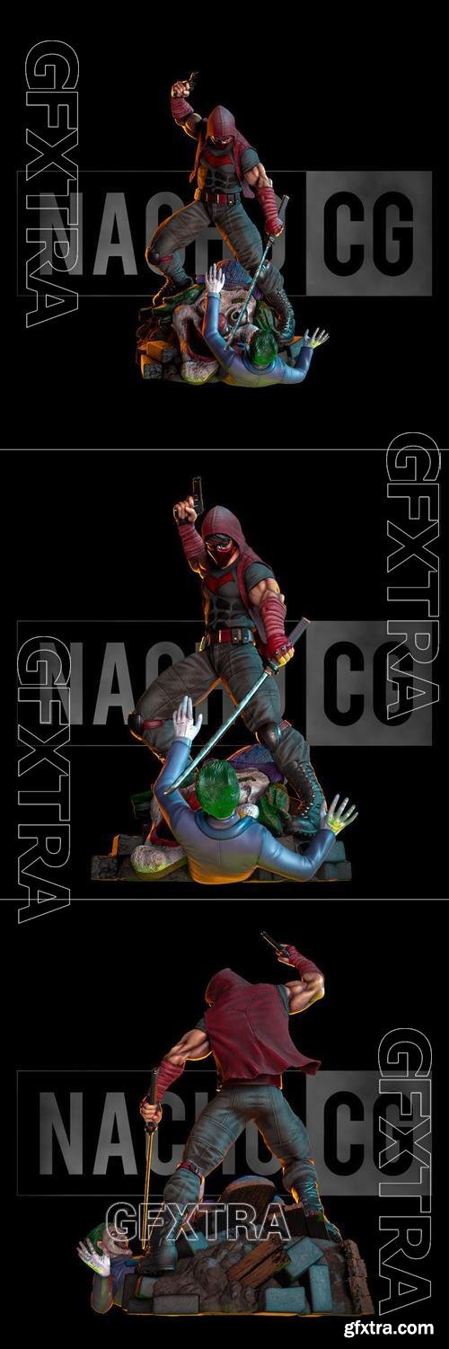 Fan Art - Red Hood Revenge - Diorama &ndash; 3D Print Model