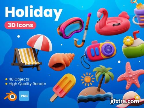 Holiday 3D Icons Ui8.net
