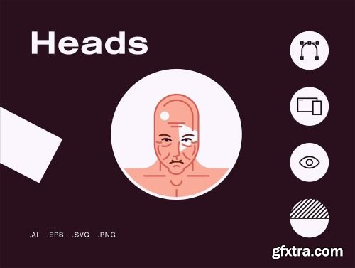 Heads Avatars Ui8.net