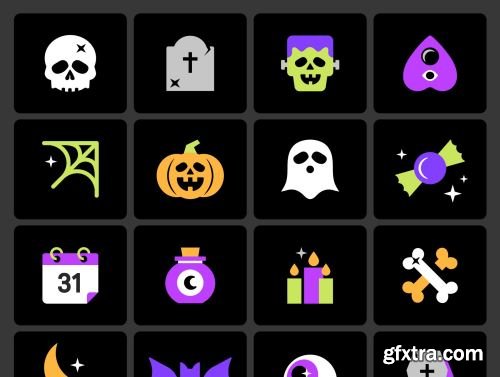 Halloween Color Icon Pack Ui8.net