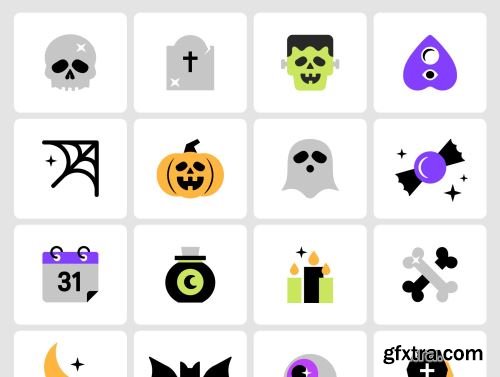 Halloween Color Icon Pack Ui8.net