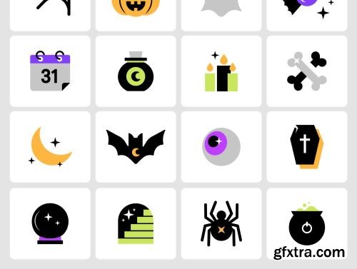 Halloween Color Icon Pack Ui8.net