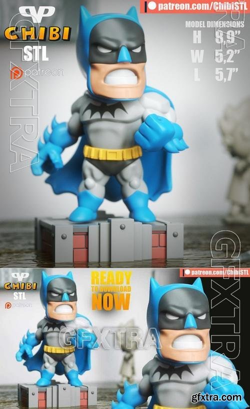 Batman Golden Age Chibi &ndash; 3D Print Model