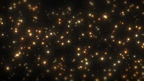 Videohive - Golden Particles Space - 48123476 - 48123476