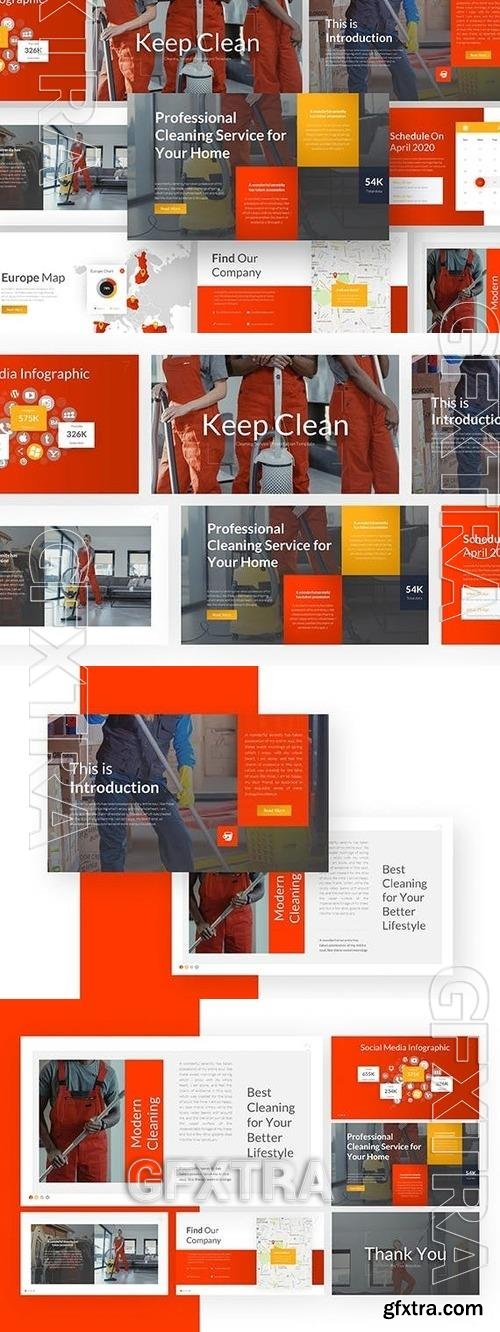 Cleaning Services Powerpoint Template 75YF6B4