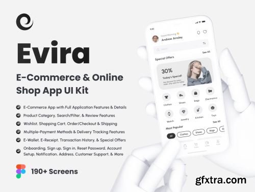 Evira - E-Commerce & Online Shop App UI Kit Ui8.net