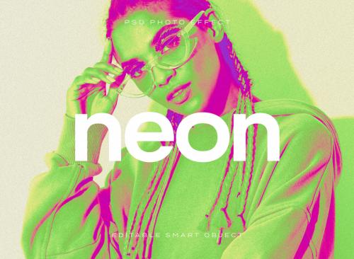 Neon Photo Effect 644174513