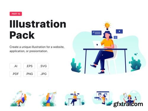 Famia - Illustration Pack Ui8.net