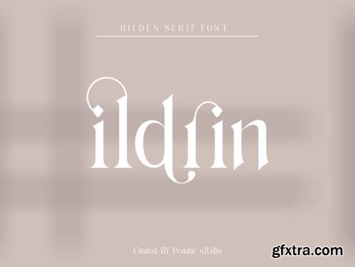 Hilden - stylish modern serif font Ui8.net