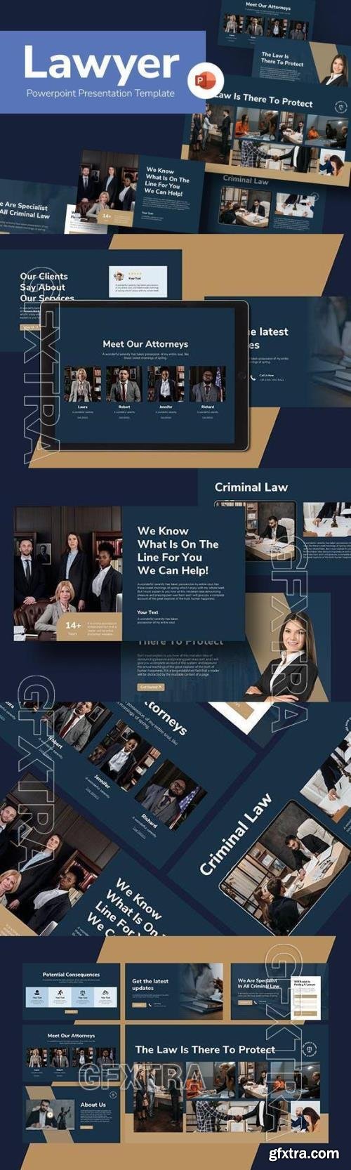 Lawyer Powerpoint Template MDBFHVB