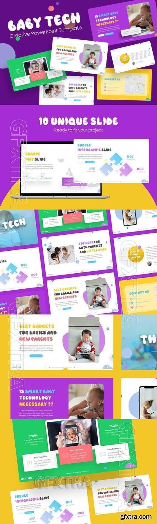 Baby Tech Powerpoint Template 6C3QEDB