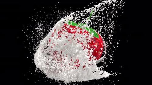 Videohive - Strawberry Splash A Delicious Treat - 48124878 - 48124878