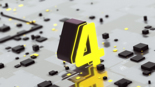 Videohive - 4K Modern Countdown Yellow - 48203944 - 48203944