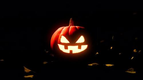 Videohive - Endless flight through Halloween pumpkin - 48204367 - 48204367