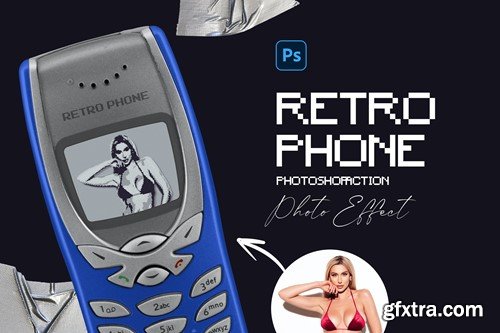 Retro Phone Photoshop Action RMQENZR