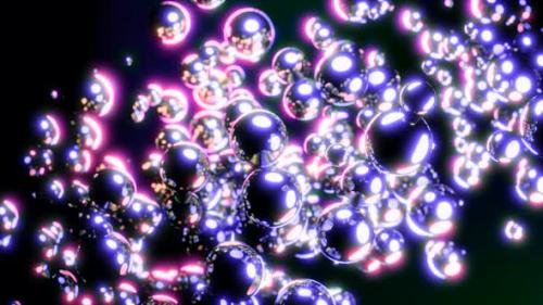 Videohive - Flowing glowing spheres - 48204590 - 48204590