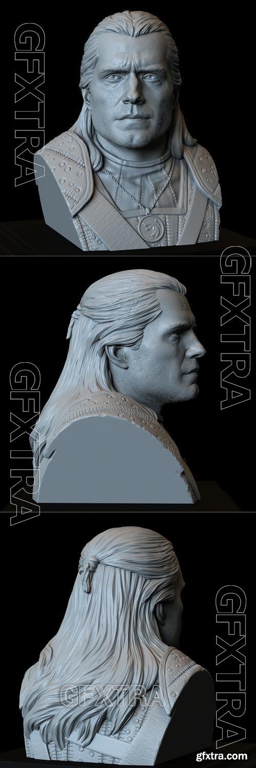 Geralt of Rivia (The Witcher) Bust &ndash; 3D Print Model