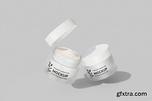 Cosmetic Cream Jar Mockup 56QB9DY