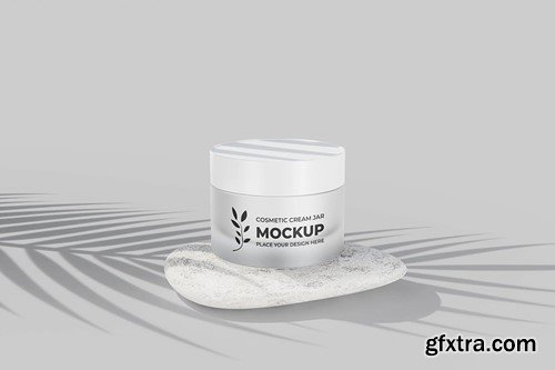 Cosmetic Cream Jar Mockup 56QB9DY