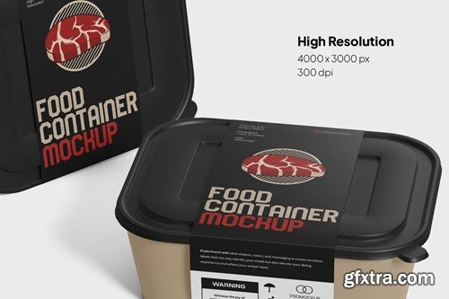 Food Container Mockup EFWVG2E