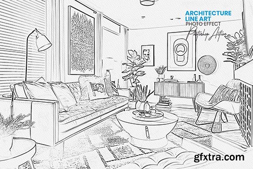 CreativeMarket Architecture Line Art 42295677