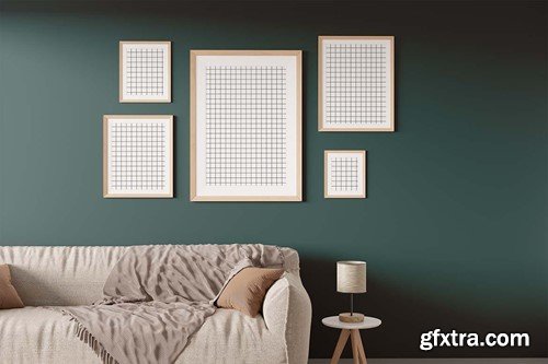 Multiple Size Frame Mockup in Living Room R6Q4CQ5