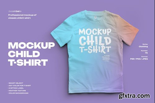 Mockups of a Children's T-shirt YTQABSP