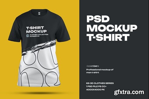 Mockups Man T-Shirt QF8WRAR