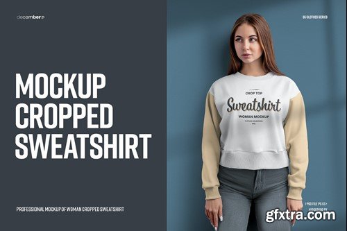 Mockups Crop Top Woman Sweatshirt DSPY64X