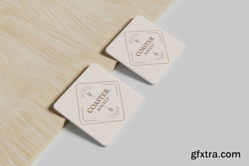 Square Coaster Mockup GQGC3FU