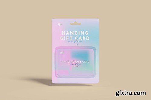 Hanging Gift Card Mockup NB2HYLE
