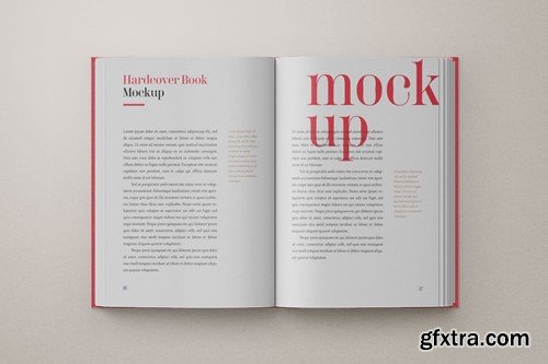 Hardcover Book Mockup Set LAX5VLM