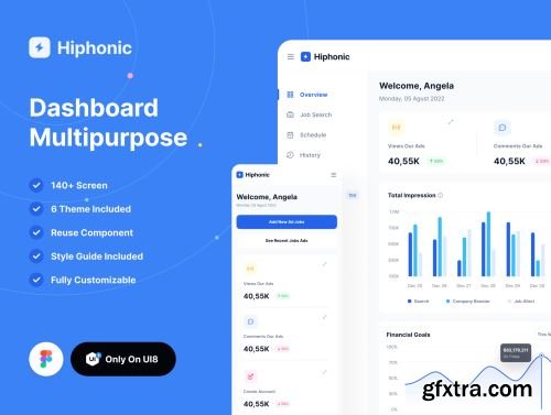 Hiphonic - Dashboard Multipurpose UI Kit Ui8.net